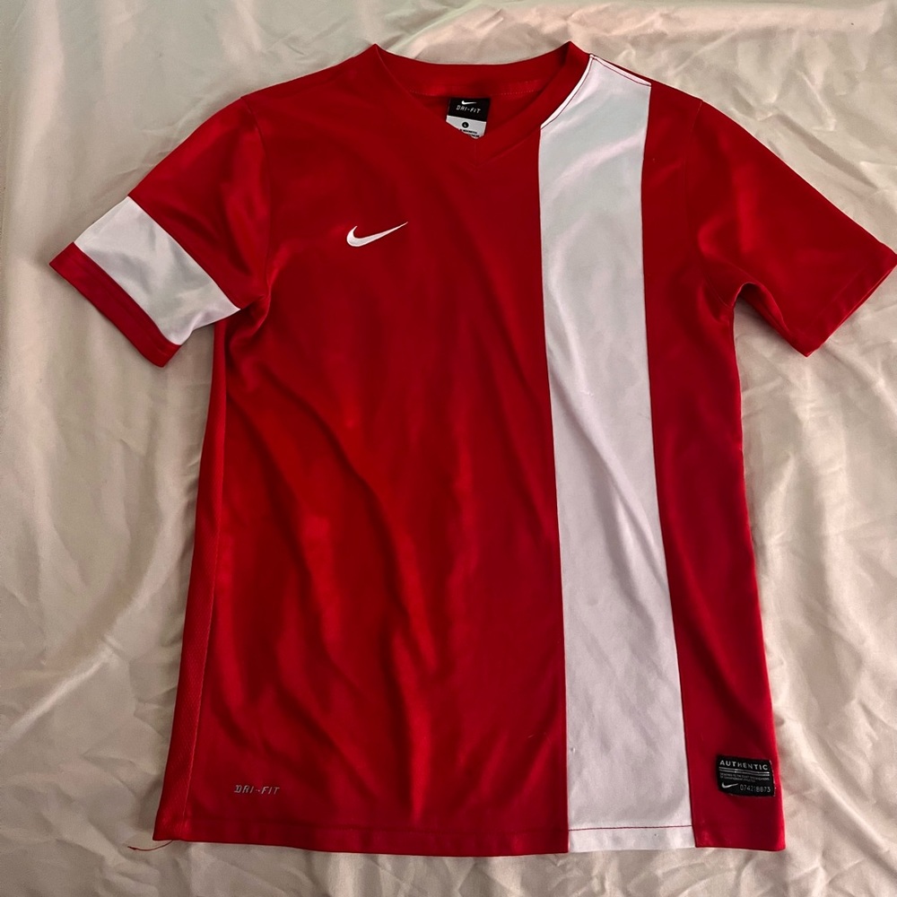Vintage Nike Red and White Jersey